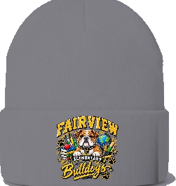 Fairview Elementary Beanie — Sport Grey front