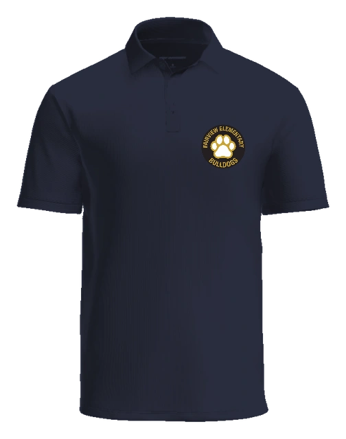 Fairview Elementary Polo — Navy front