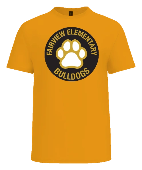 Fairview Elementary Tee — Gold front