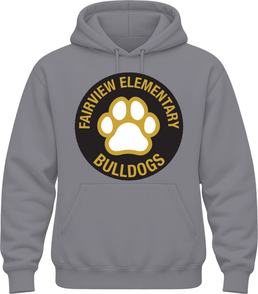 Fairview Elementary Hoodie — Sport Grey front