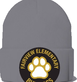 Fairview Elementary Beanie — Sport Grey front