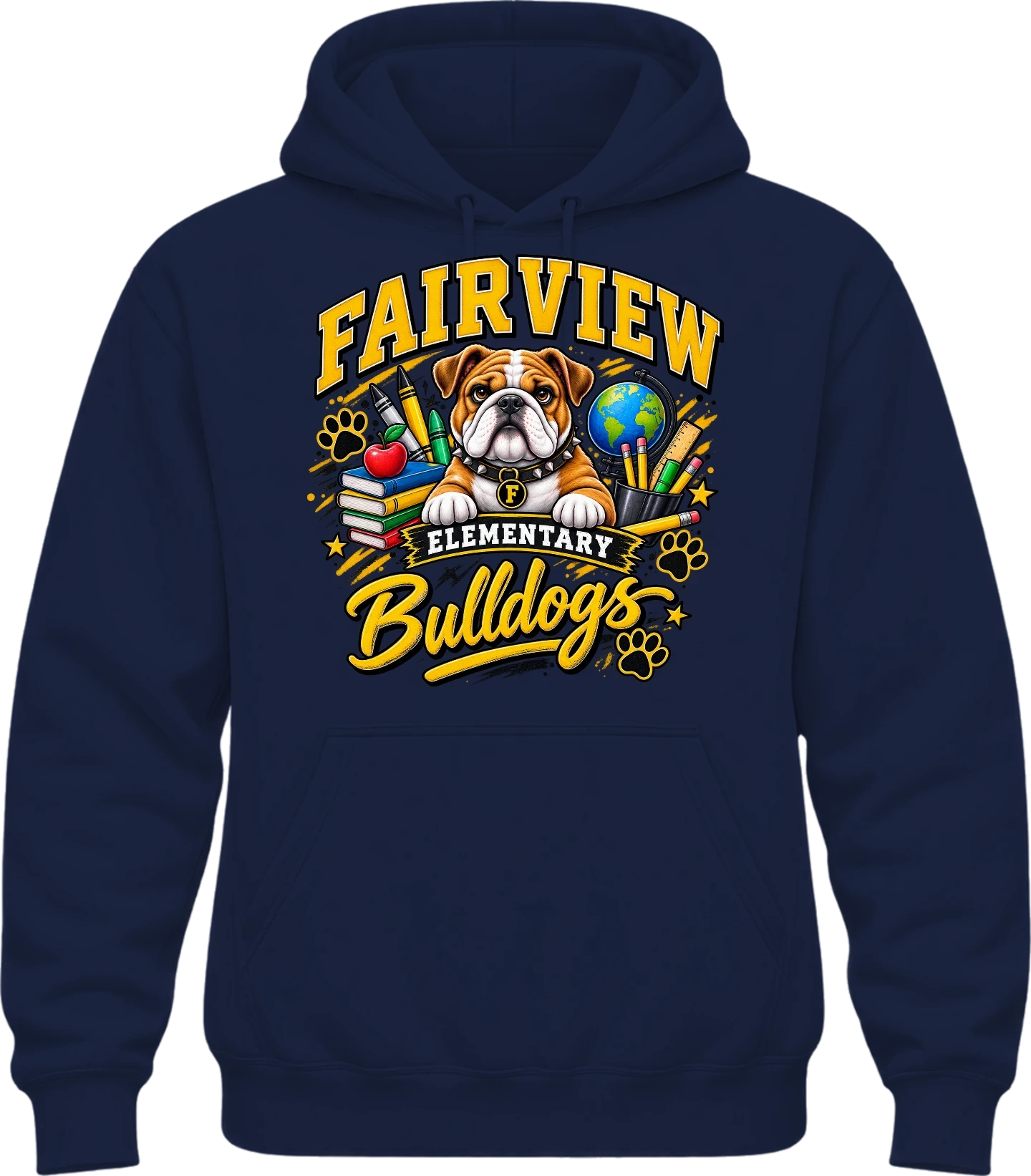 Fairview Elementary Hoodie — Navy