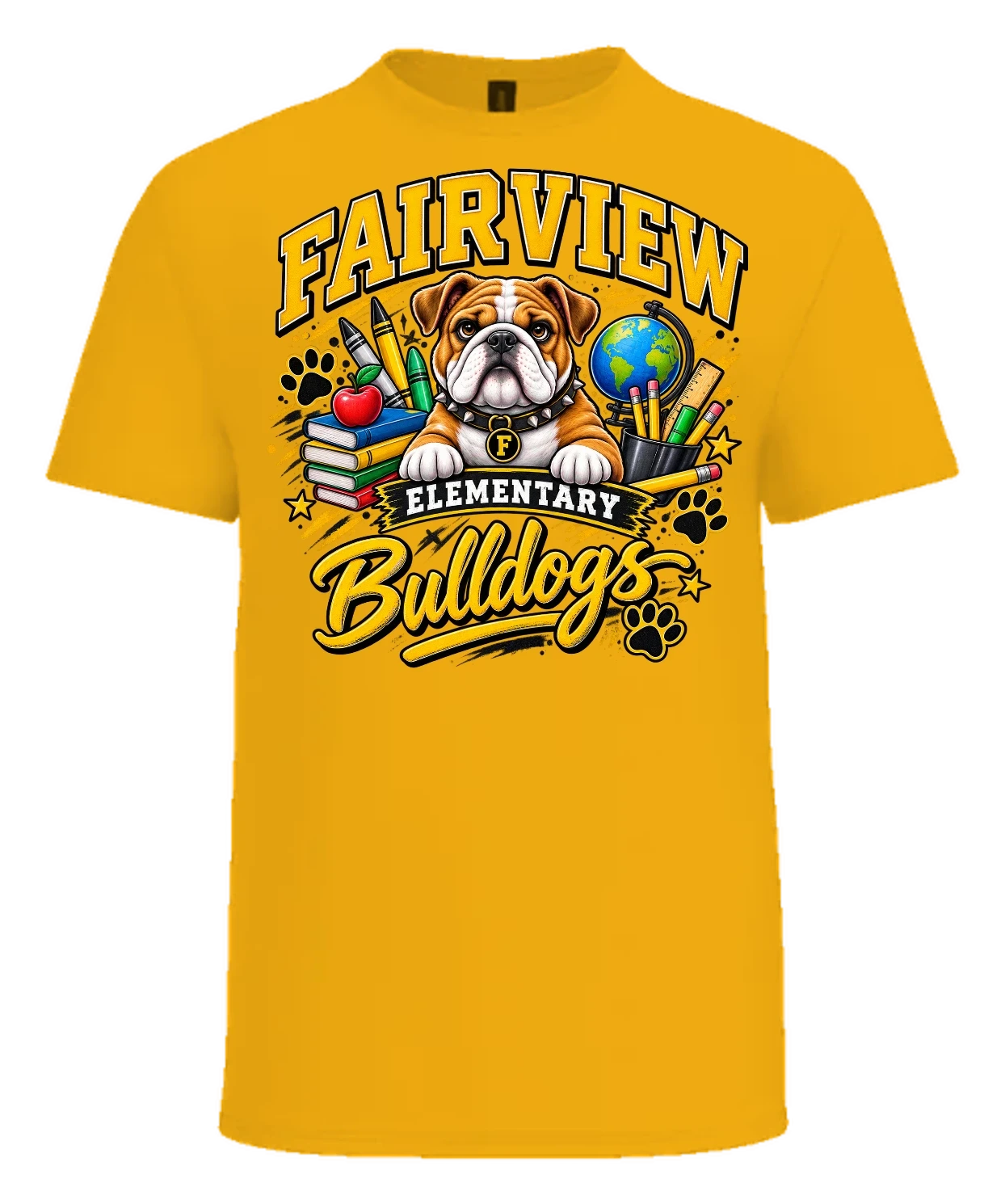 Fairview Elementary Tee — Gold