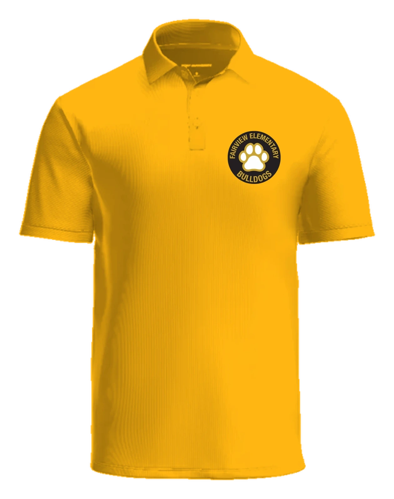 Fairview Elementary Polo — Gold