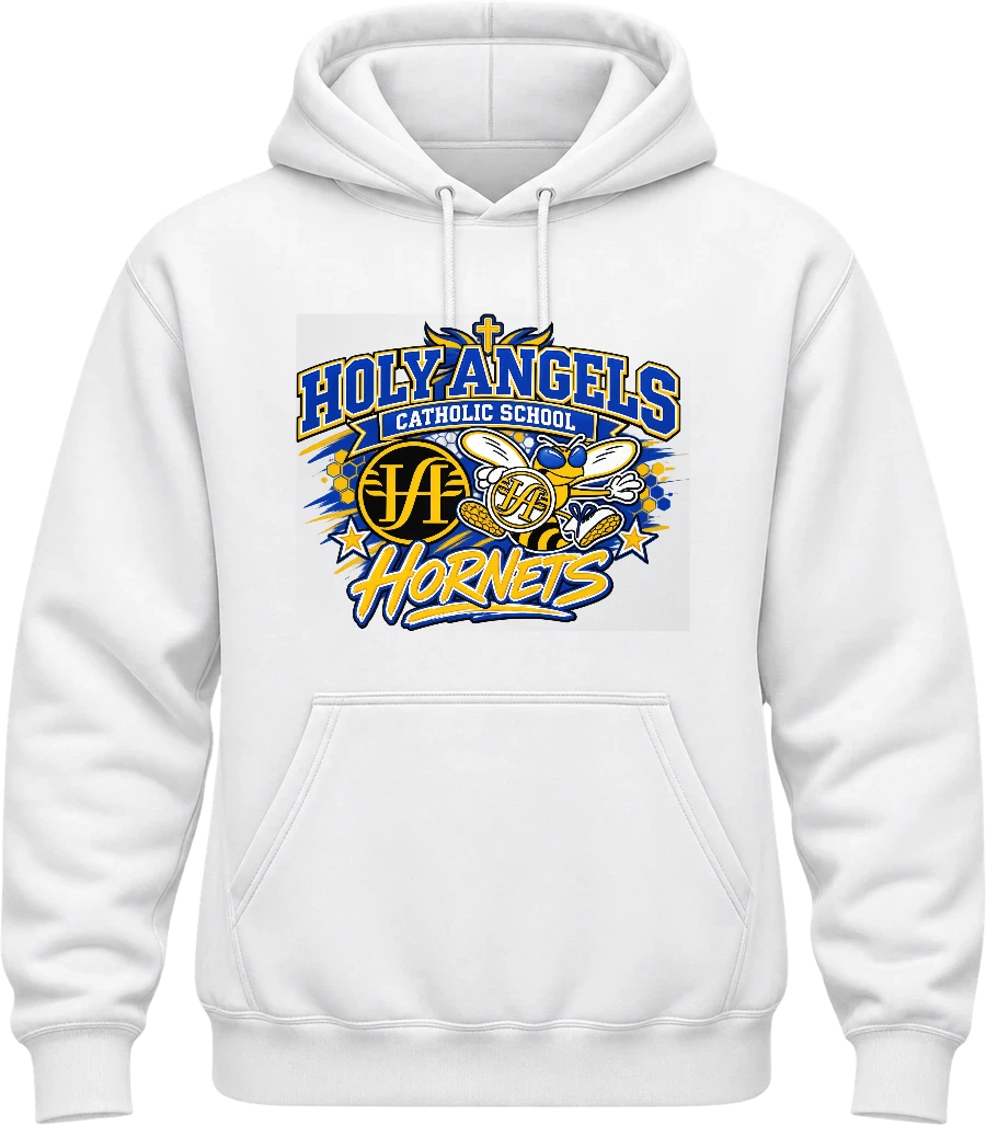 Holy Angels Catholic School Hoodie — White