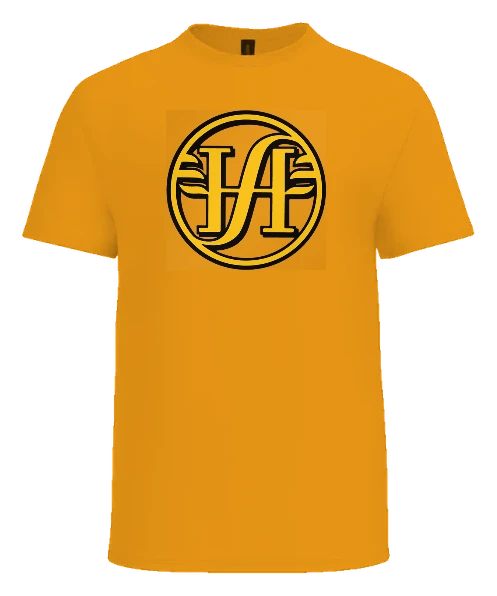 Holy Angels Catholic School Tee — Gold front