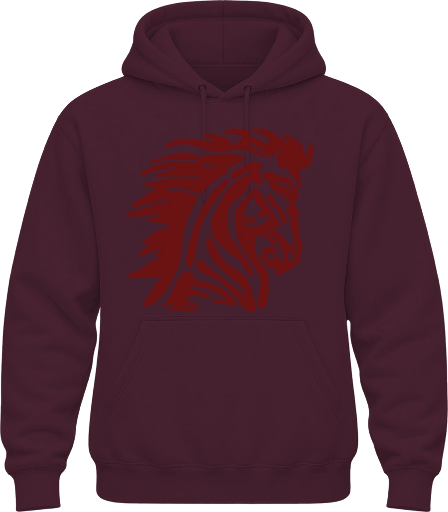 Horace Mann Elementary Hoodie — Maroon front