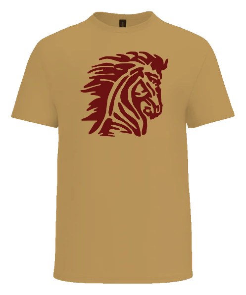 Horace Mann Elementary Tee — Old Gold front