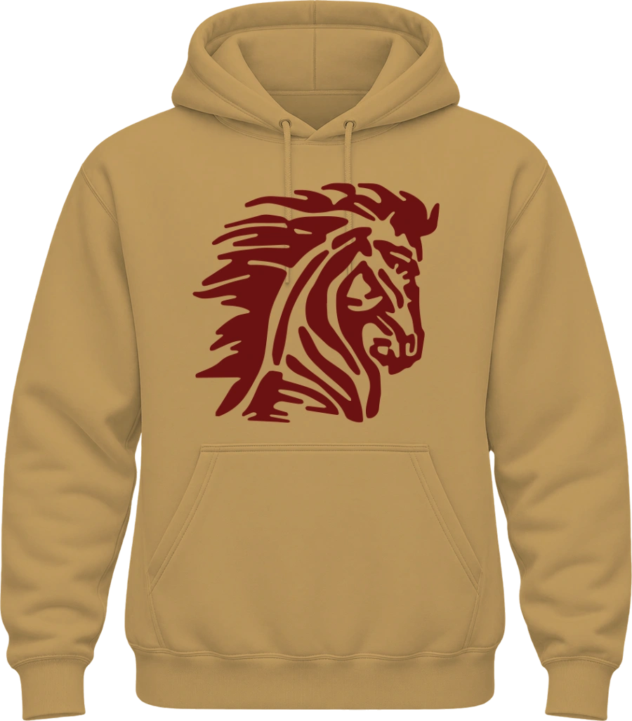 Horace Mann Elementary Hoodie — Old Gold front