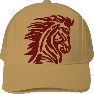 Horace Mann Elementary Trucker Hat — Old Gold front