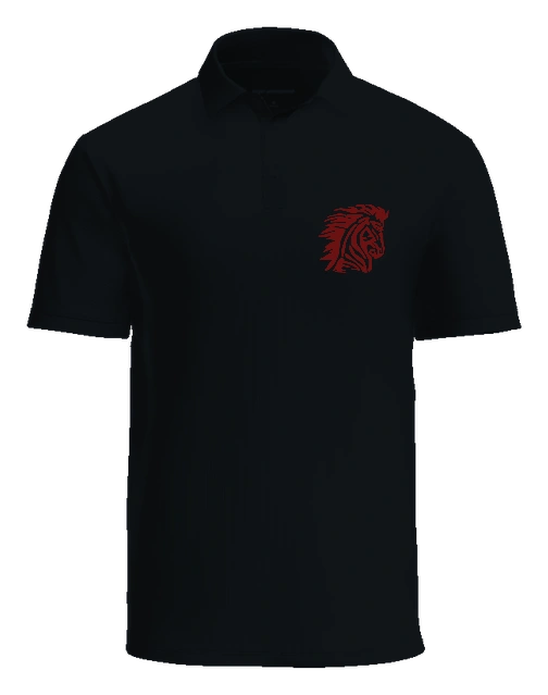 Horace Mann Elementary Polo — Black front