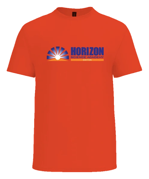 Horizon Science Academy Dayton Tee — Orange front