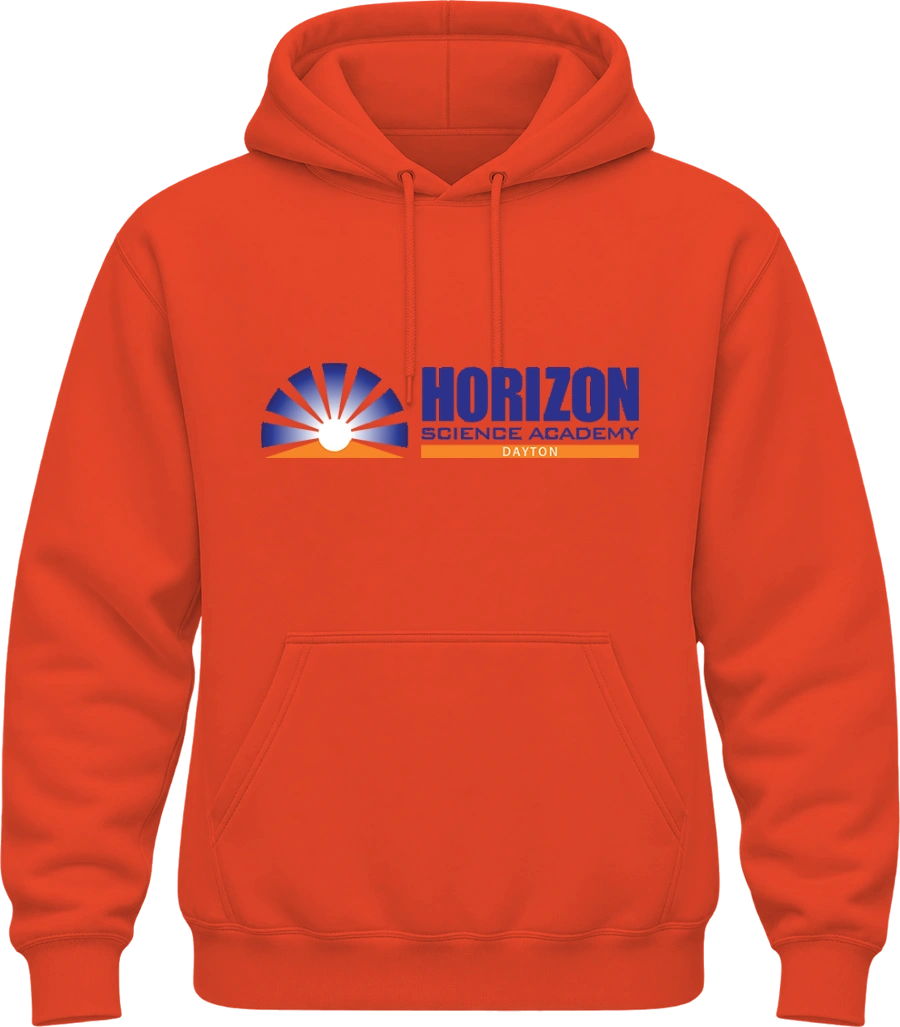 Horizon Science Academy Dayton Hoodie — Orange front