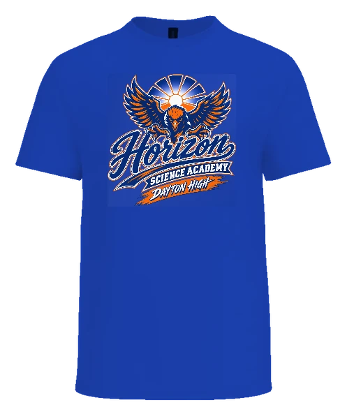 Horizon Science Academy Dayton Tee — True Royal front