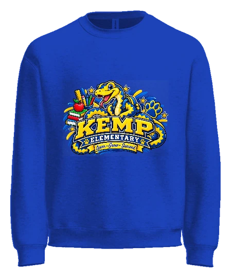 Kemp Elementary Crewneck — True Royal front