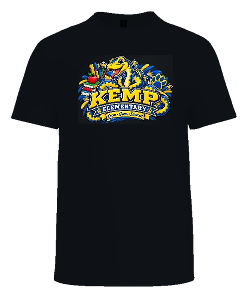 Kemp Elementary Tee — Black front