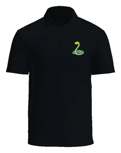 Kemp Elementary Polo — Black front