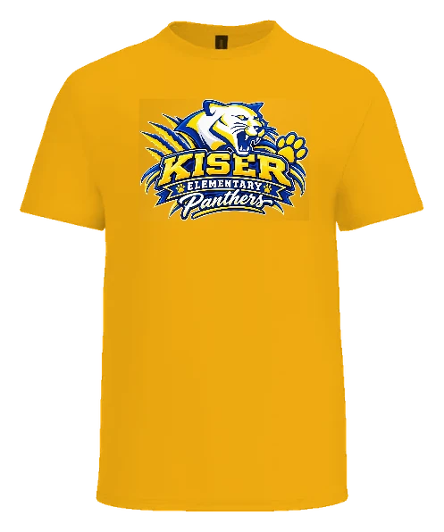 Kiser Elementary Tee — Gold front