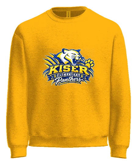 Kiser Elementary Crewneck — Gold front