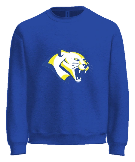 Kiser Elementary Crewneck — Royal front