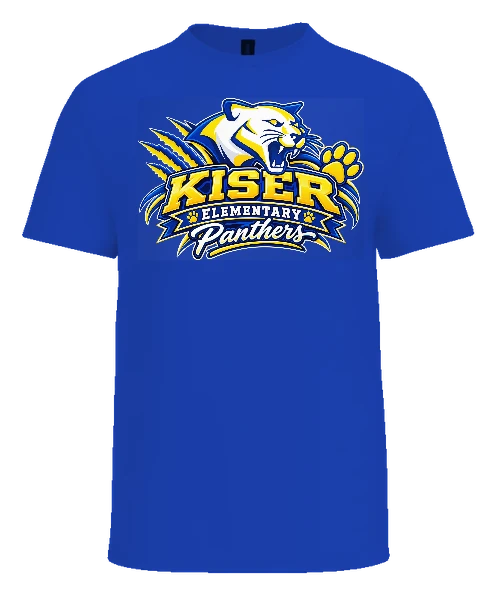 Kiser Elementary Tee — True Royal front