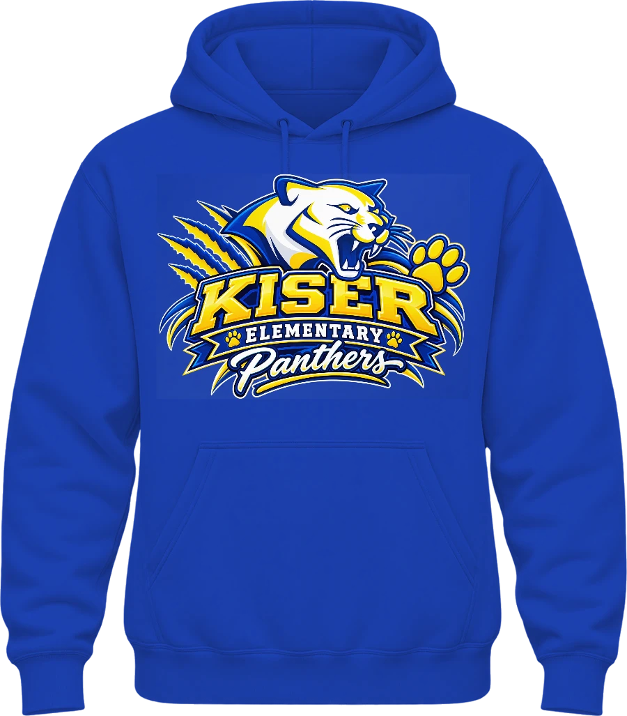 Kiser Elementary Hoodie — True Royal