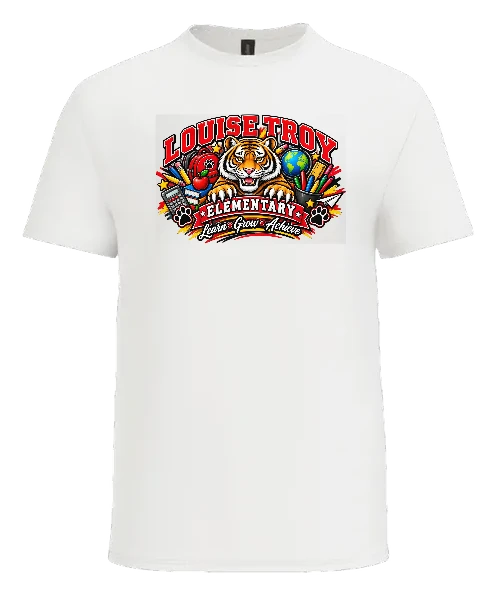 Louise Troy Elementary Tee — White front