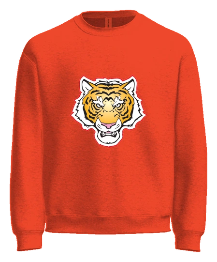 Louise Troy Elementary Crewneck — Orange front