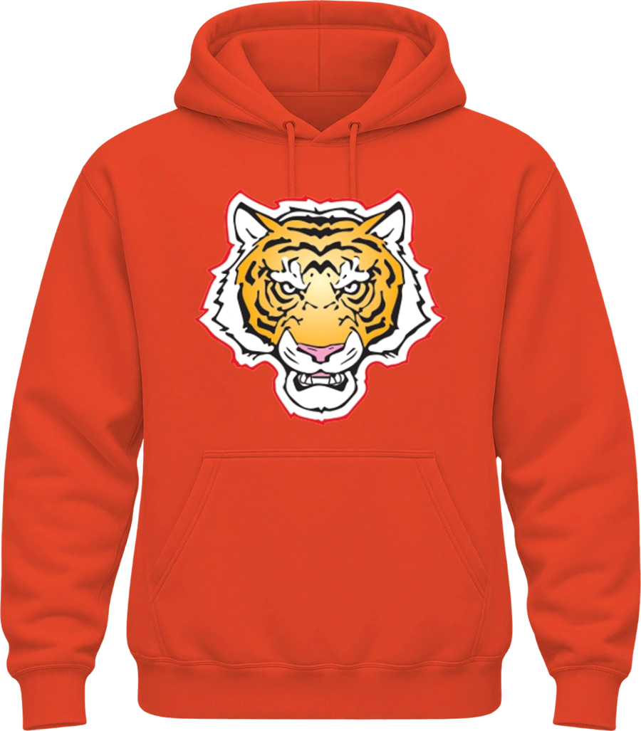 Louise Troy Elementary Hoodie — Orange front