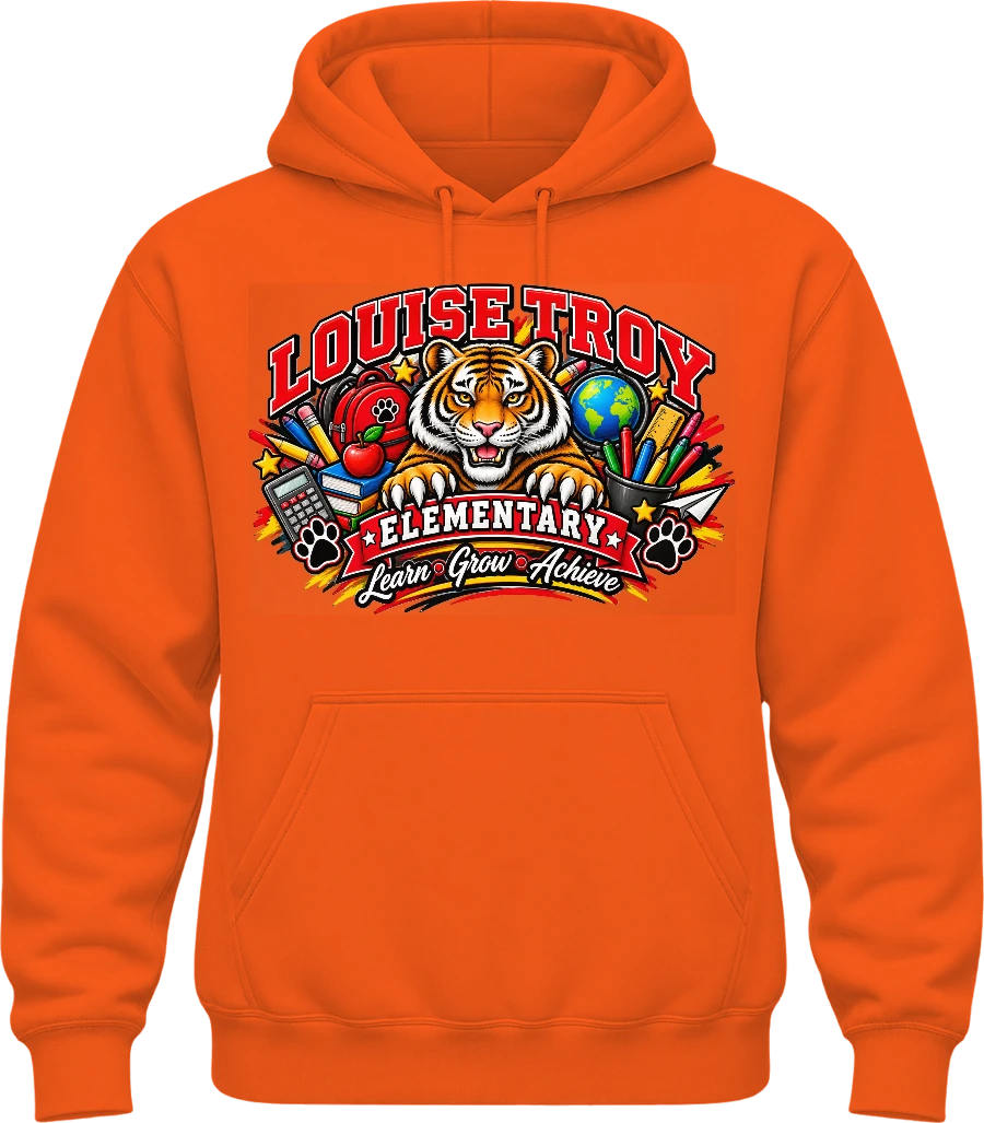 Louise Troy Elementary Hoodie — Orange