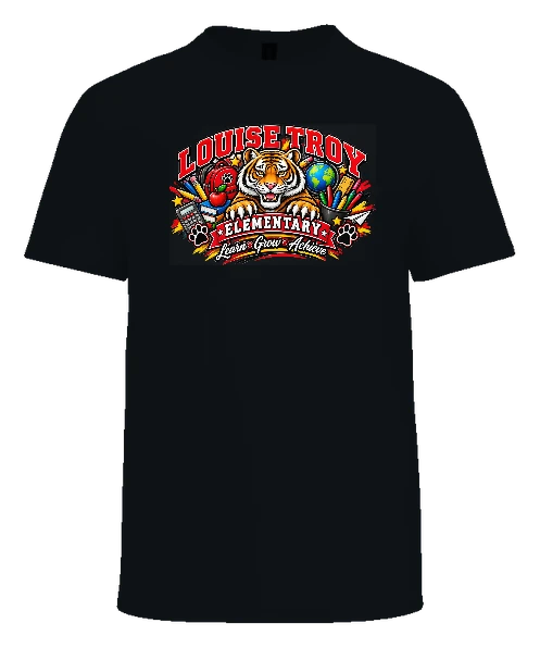 Louise Troy Elementary Tee — Black front
