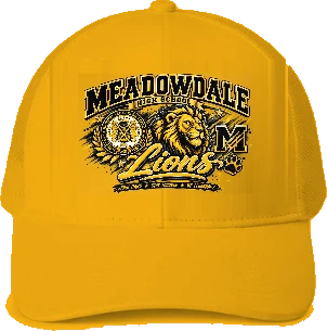 Meadowdale High School Trucker Hat — Gold
