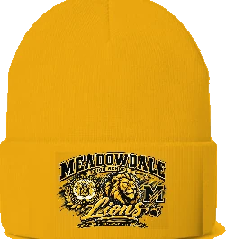 Meadowdale High School Beanie — Gold