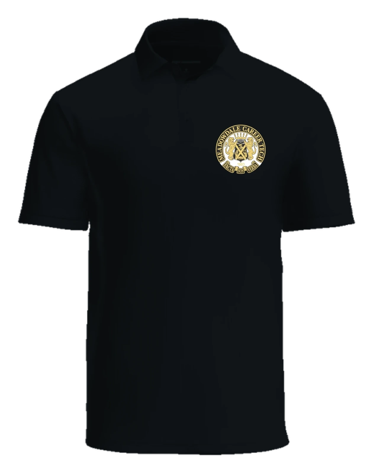 Meadowdale High School Polo — Black