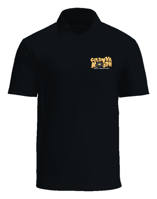 Merch Going Crazy Polo — Black front