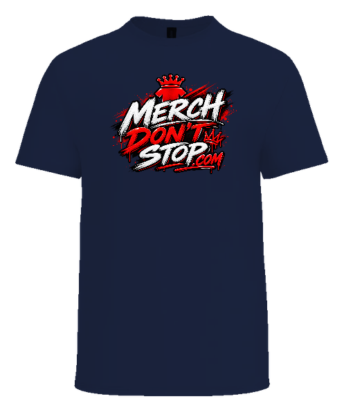 Merch Going Crazy Tee — Navy front