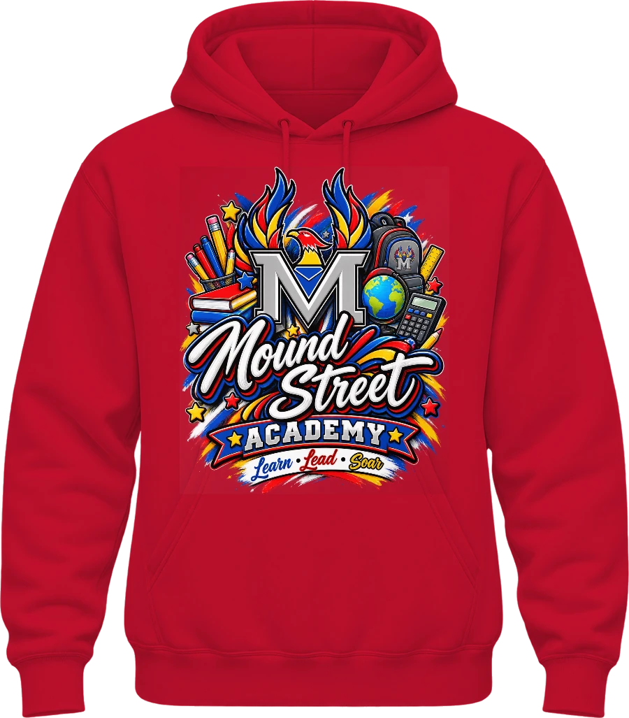 Mound Street Academy Hoodie — Red