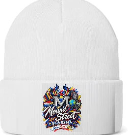 Mound Street Academy Beanie — White