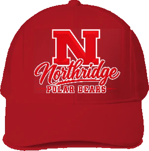 Northridge Polar Bears Trucker Hat — Red