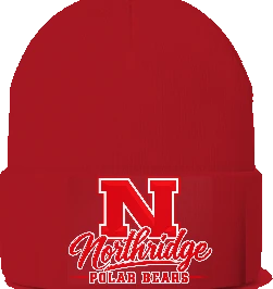 Northridge Polar Bears Beanie — Red