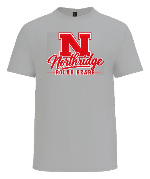 Northridge Polar Bears Tee — Ash front