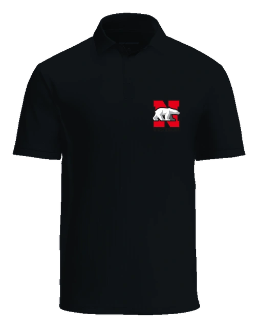Northridge Polar Bears Polo — Black front