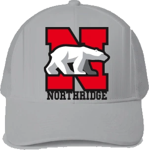 Northridge Polar Bears Trucker Hat — Ash front