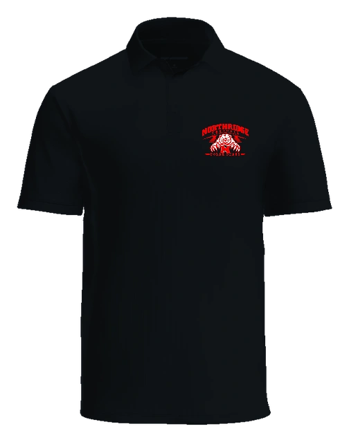 Northridge Polar Bears Polo — Black front
