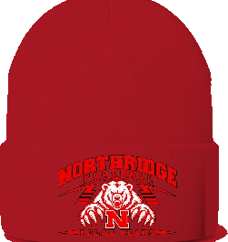 Northridge Polar Bears Beanie — Red front