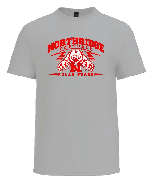 Northridge Polar Bears Tee — Ash front