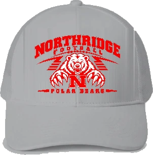 Northridge Polar Bears Trucker Hat — Ash front
