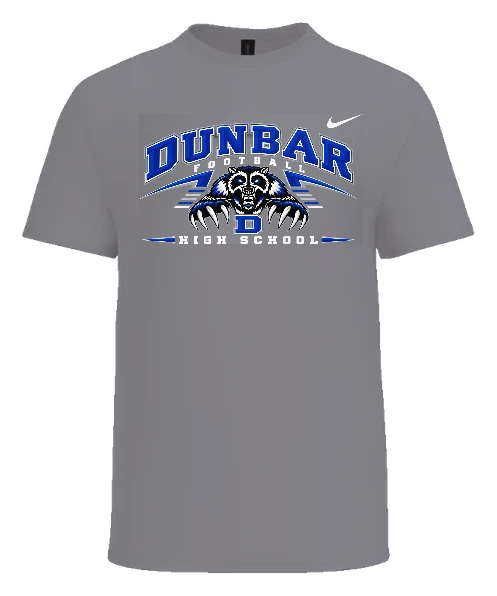Paul Laurence Dunbar High School Team Spirit Nike Tee — Sport Grey front