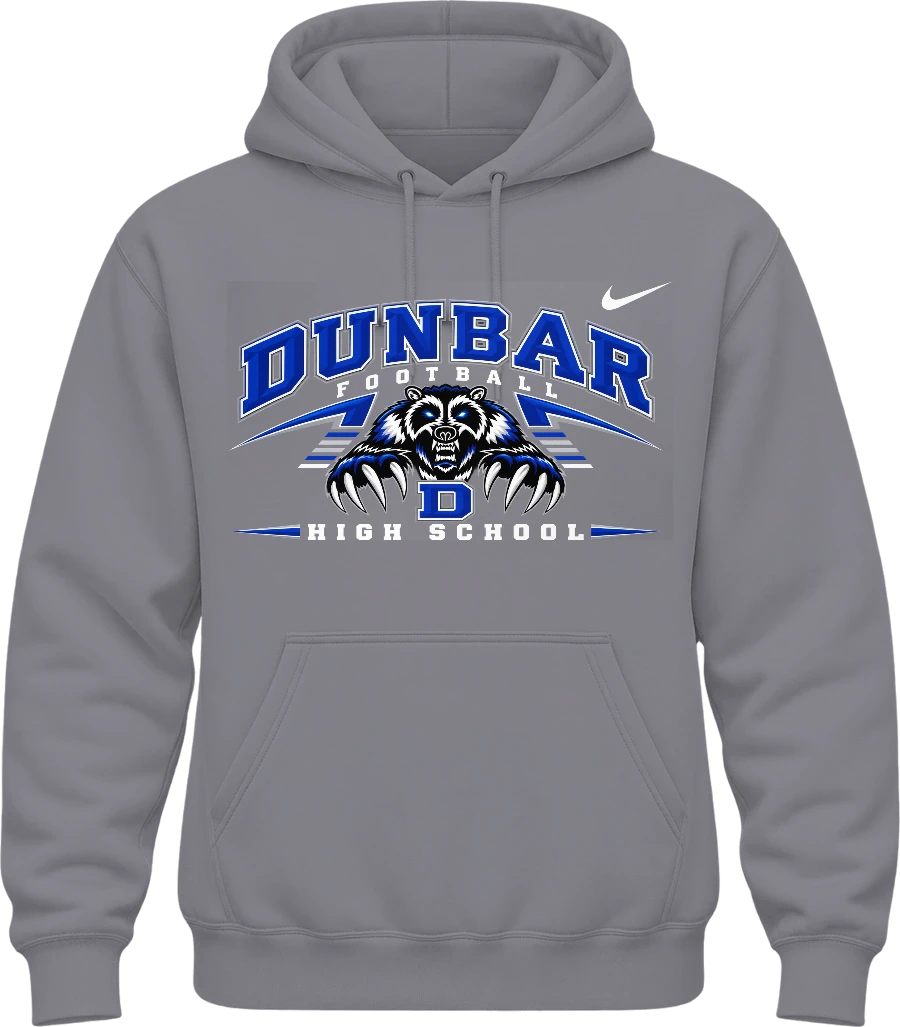 Paul Laurence Dunbar High School Team Spirit Nike Hoodie — Sport Grey