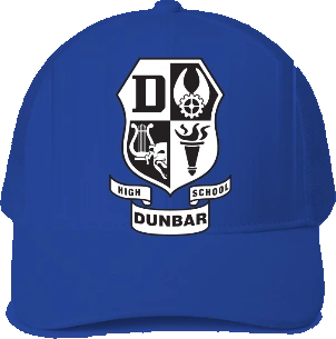 Paul Laurence Dunbar High School Trucker Hat — Royal front